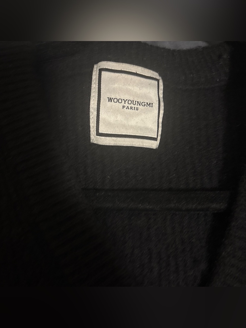 Wooyoungmi Black Wool Vest